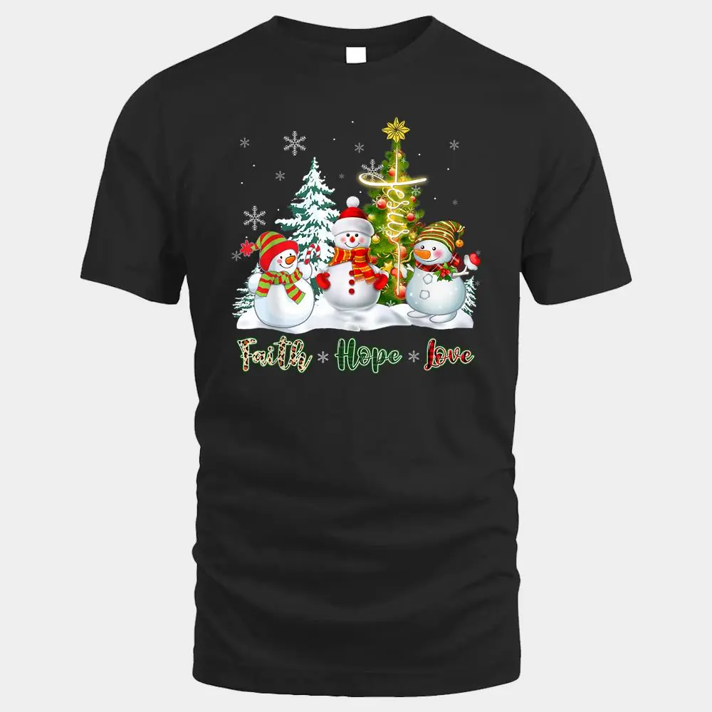 Faith hope love snowman jesus Funny Faith Lover God