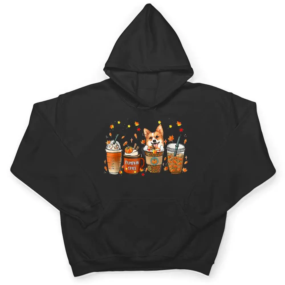 Fall-Coffee-Pumpkin-Spice-Latte-Iced-Corgi-Dogs-Thanksgiving-T-Shirt-3 Fall Coffee Pumpkin Spice Latte Iced Corgi Dogs Thanksgiving T Shirt