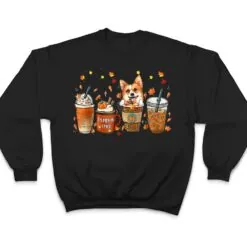 Fall Coffee Pumpkin Spice Latte Iced Corgi Dogs Thanksgiving T Shirt Fall Coffee Pumpkin Spice Latte Iced Corgi Dogs Thanksgiving T Shirt