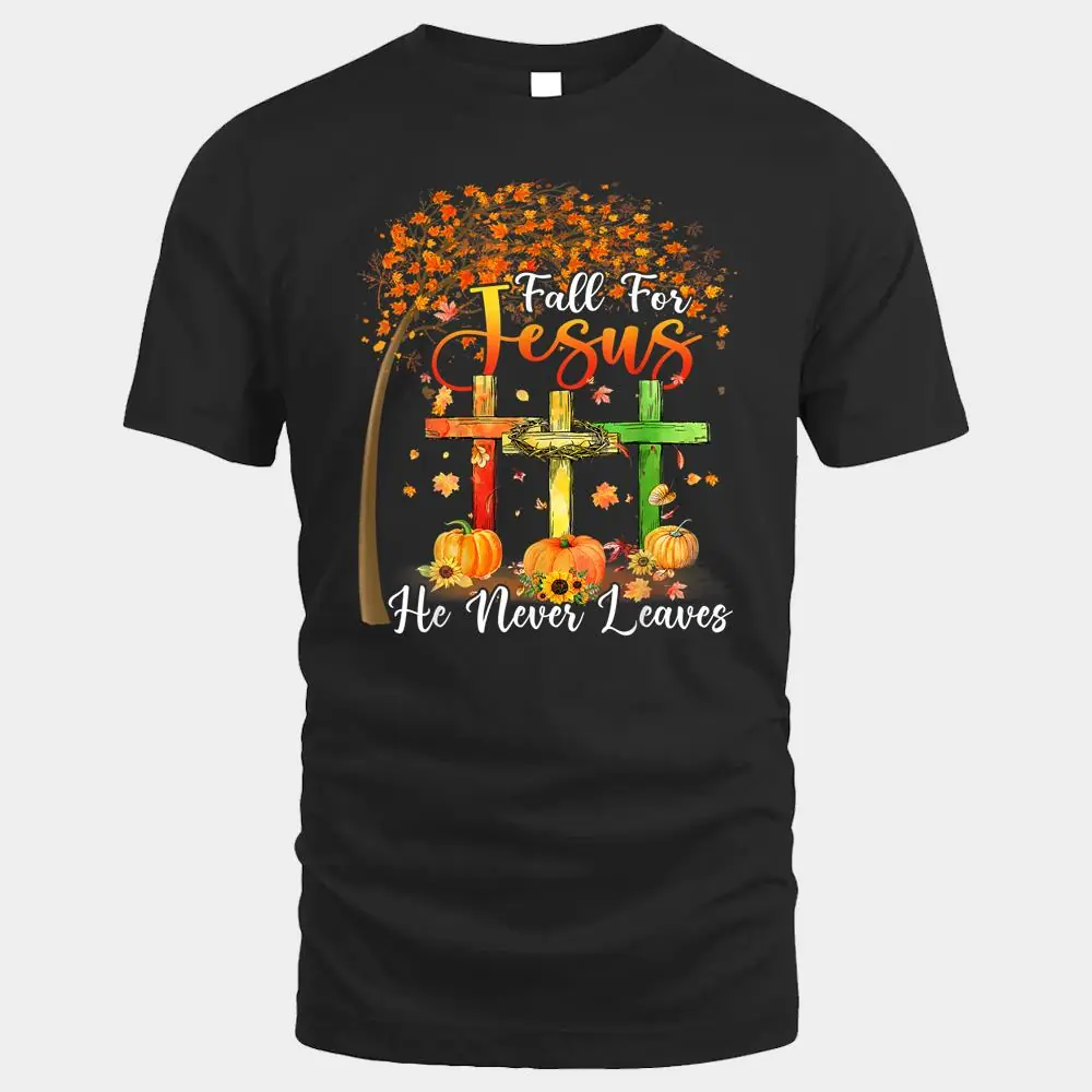 Fall For Jesus He Never Leaves Pumpkin Thanksgiving