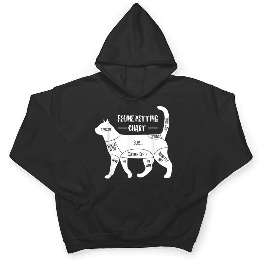 Feline-Petting-Chart-Cat-Apparel-T-Shirt-3 Feline Petting Chart Cat Apparel T Shirt