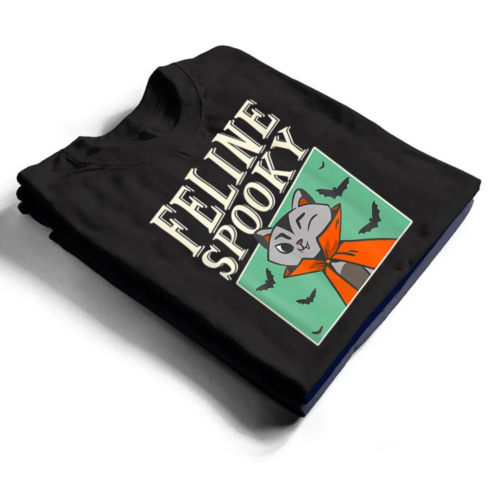Feline-Spooky-Halloween-Cat-Owner-Costume-T-Shirt-1 Feline Spooky Halloween Cat Owner Costume T Shirt