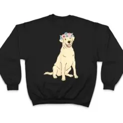 Floral Labrador Retriever Lovers Yellow Lab Dog Mom T Shirt Floral Labrador Retriever Lovers Yellow Lab Dog Mom T Shirt