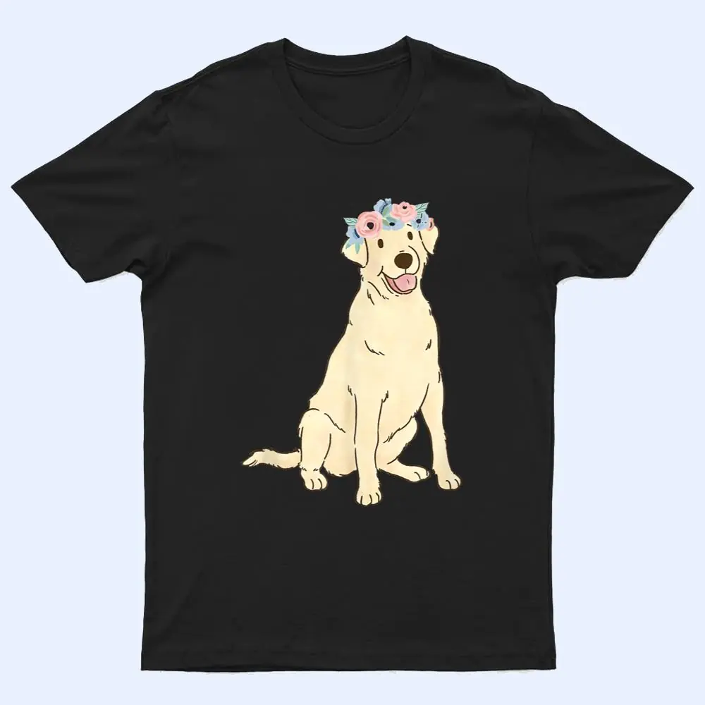 Floral Labrador Retriever Lovers Yellow Lab Dog Mom T Shirt Floral Labrador Retriever Lovers Yellow Lab Dog Mom T Shirt