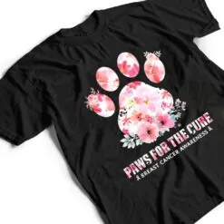 Floral Paws For He Cure Dog Cat Breast Cancer Awareness T Shirt Floral Paws For He Cure Dog Cat Breast Cancer Awareness T Shirt
