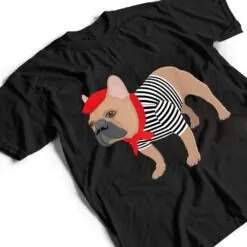 French Bulldog Dog with French Beret Hat Funny Animal Pun T Shirt French Bulldog Dog with French Beret Hat Funny Animal Pun T Shirt