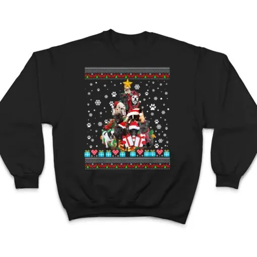 French Bulldogs Dog Christmas Lights Christmas T Shirt