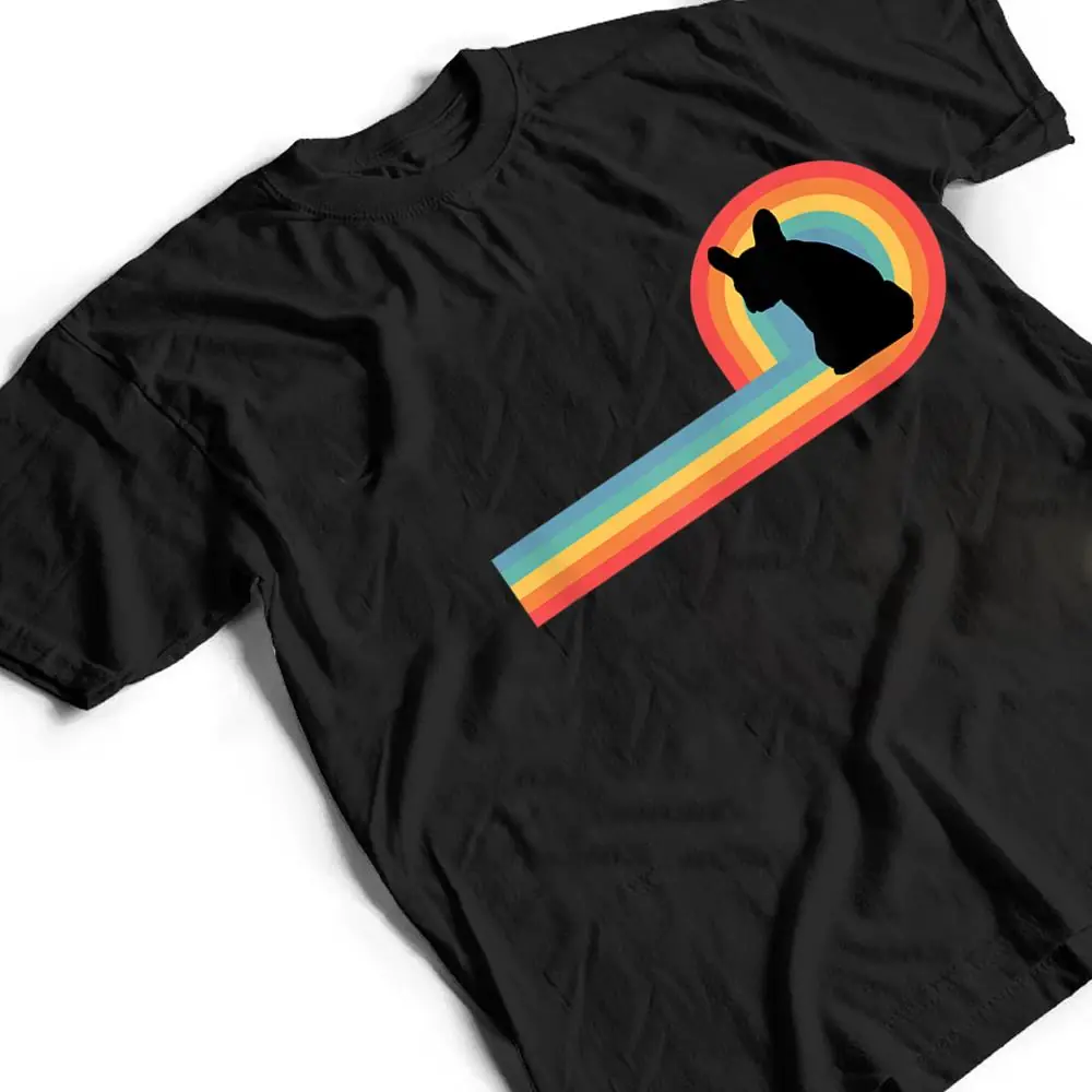 Frenchie-70s-Retro-Rainbow-Dog-Pet-Owner-Cute-T-Shirt-2 Frenchie - 70s Retro Rainbow Dog Pet Owner Cute T Shirt