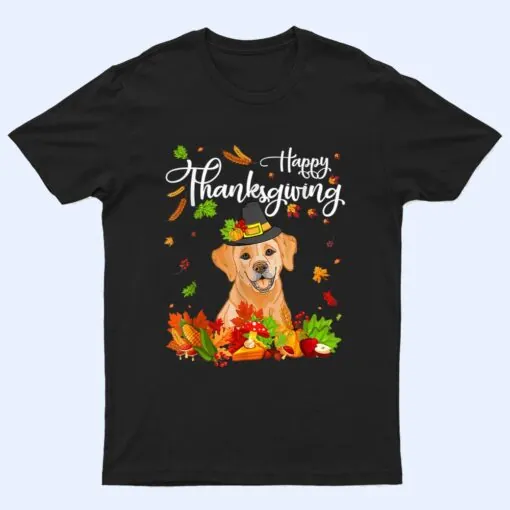 Fun Labrador Thanksgiving Autumn Dog Lover T Shirt