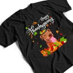 Fun Pitbull Thanksgiving Autumn Dog Lover T Shirt Fun Pitbull Thanksgiving Autumn Dog Lover T Shirt