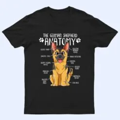 Funny Anatomy German Shepherd Dog Owner T Shirt