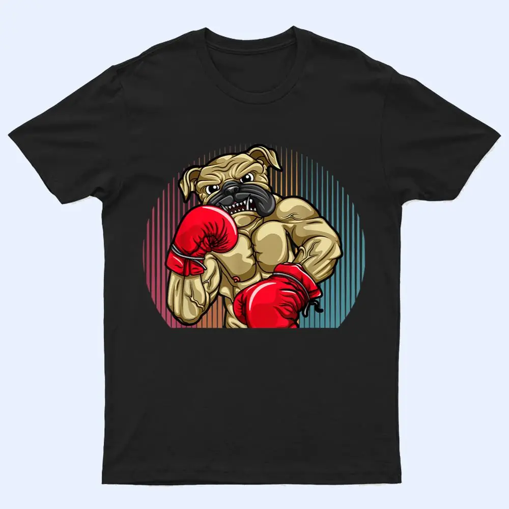 Funny Boxing Dog Wearing Heavyweight Boxing Gloves Bulldog T Shirt Funny Boxing Dog Wearing Heavyweight Boxing Gloves Bulldog T Shirt