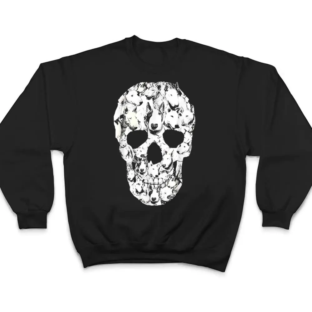 Funny-Bull-Terrier-Dog-Skull-Halloween-Costume-T-Shirt-4 Funny Bull Terrier Dog Skull Halloween Costume T Shirt