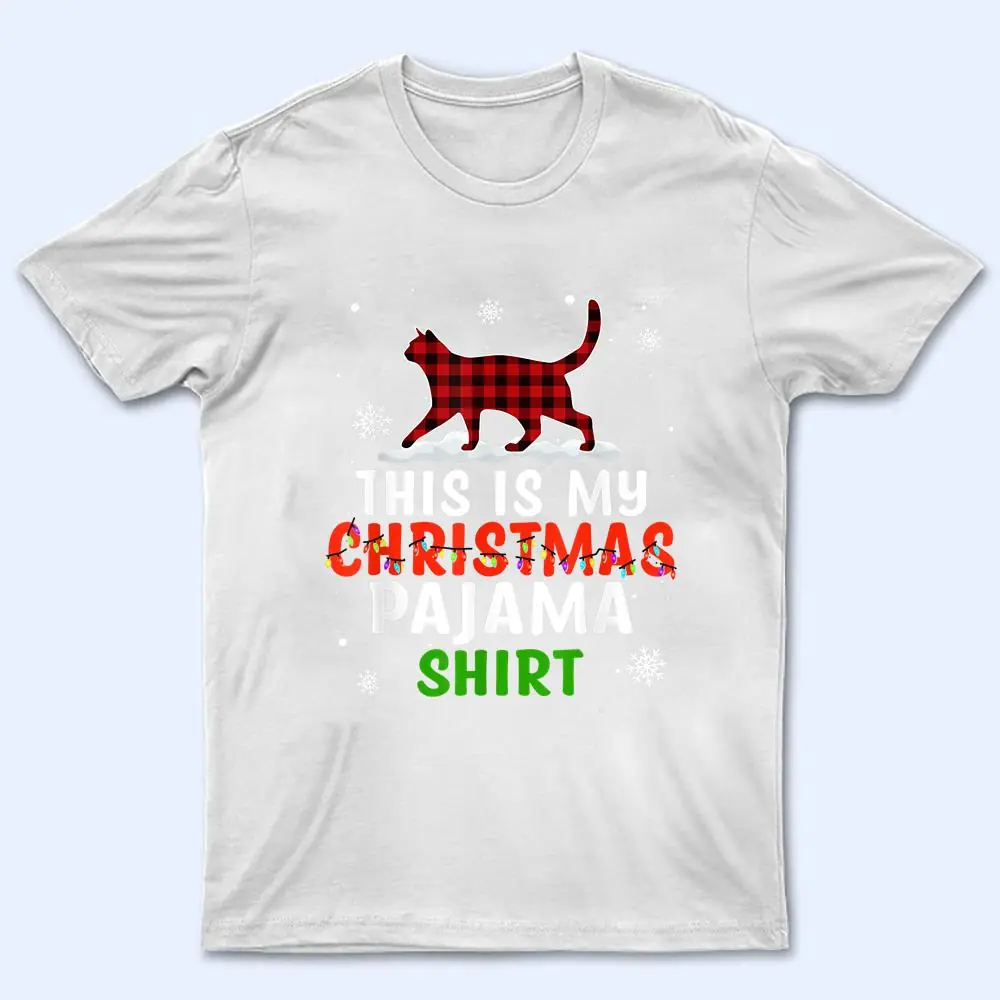 Funny Cat Christmas Lights Buffalo Red Plaid Xmas Gift Girls T Shirt Funny Cat Christmas Lights Buffalo Red Plaid Xmas Gift Girls T Shirt