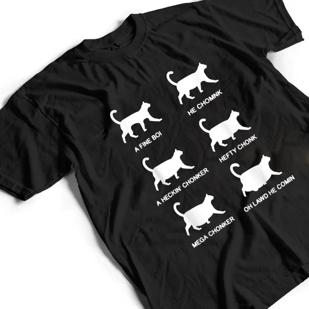Funny-Cat-Meme-Shirt-Chonk-Cat-Evolution-Chart-For-Cat-Lover-T-Shirt-2 Funny Cat Meme Shirt Chonk Cat Evolution Chart For Cat Lover T Shirt