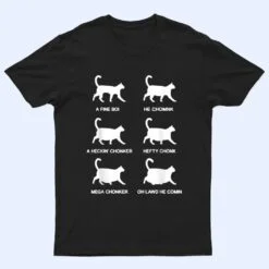 Funny Cat Meme Shirt Chonk Cat Evolution Chart For Cat Lover T Shirt