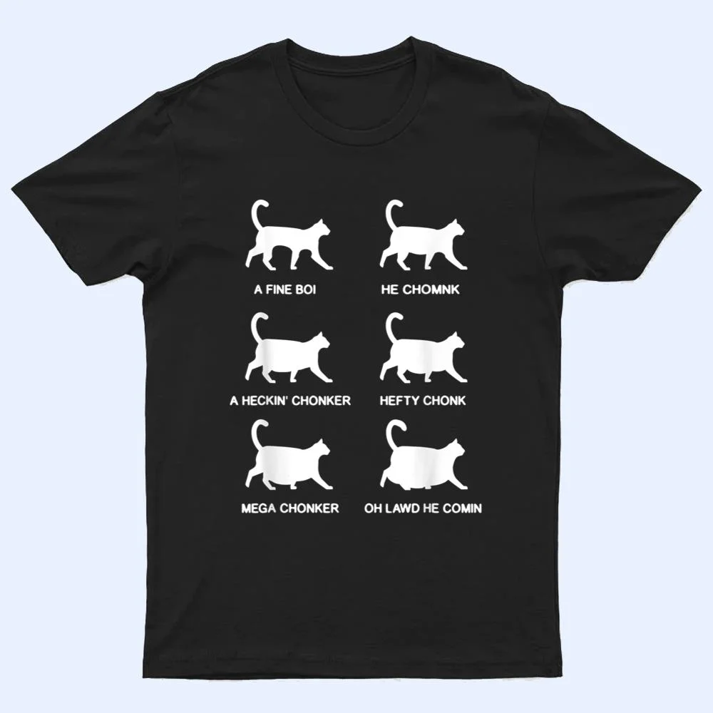 Funny Cat Meme Shirt Chonk Cat Evolution Chart For Cat Lover T Shirt Funny Cat Meme Shirt Chonk Cat Evolution Chart For Cat Lover T Shirt