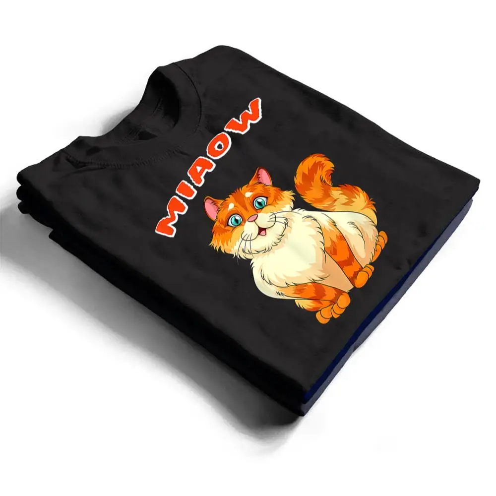 Funny-Cat-Miaow-Cat-Lovers-T-Shirt-1 Funny Cat Miaow Cat Lovers T Shirt