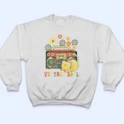 Funny Cat Shirt for Girls - Vintage Wildflower Soul Flowers T Shirt