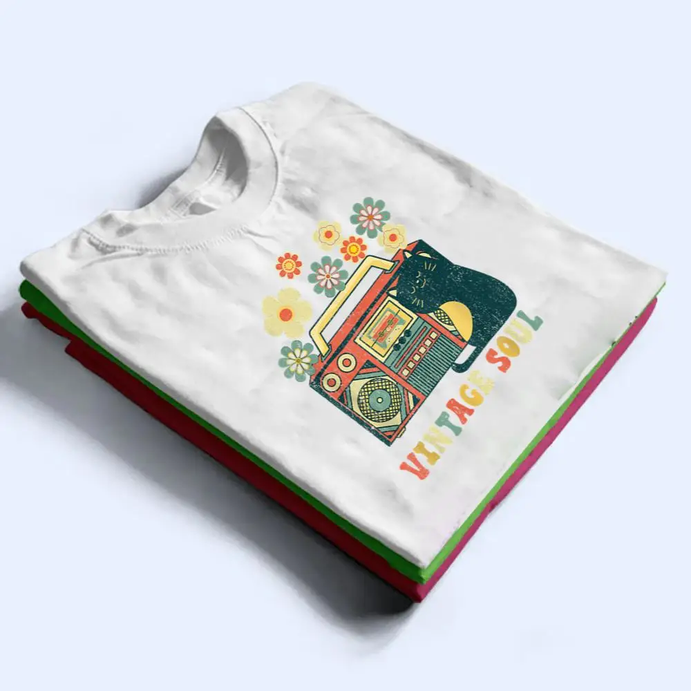 Funny-Cat-Vintage-Wildflower-Soul-Flowers-T-Shirt-1 Funny Cat - Vintage Wildflower Soul Flowers T Shirt