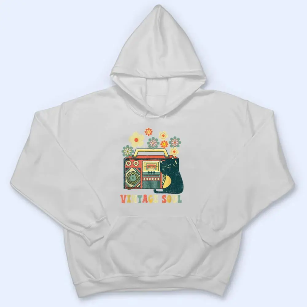 Funny-Cat-Vintage-Wildflower-Soul-Flowers-T-Shirt-3 Funny Cat - Vintage Wildflower Soul Flowers T Shirt