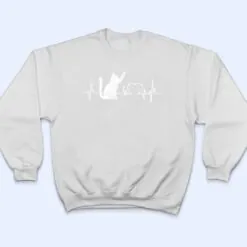 Funny Cat for Women - Meowy Cute Cat Lover Heartbeat T Shirt Funny Cat for Women - Meowy Cute Cat Lover Heartbeat T Shirt