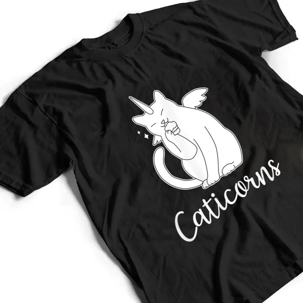 Funny-Caticorn-Cat-Unicorn-Meow-Kitty-Funny-Black-Cat-T-Shirt-2 Funny Caticorn Cat Unicorn Meow Kitty Funny Black Cat T Shirt