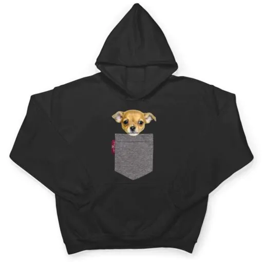 Funny Chihuahua in a Pocket Cute Puppy T Shirt