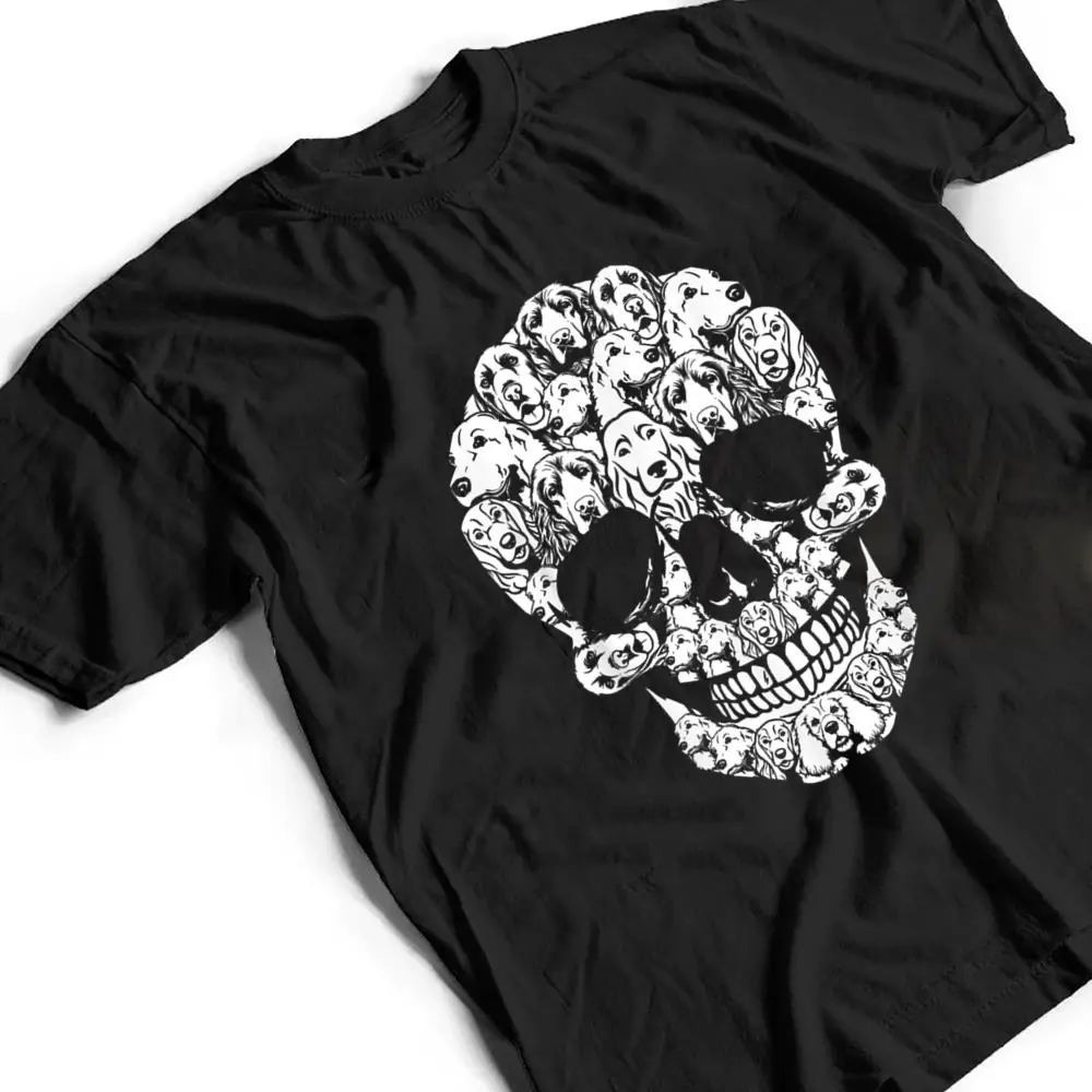 Funny-Cocker-Spaniel-Dog-Skull-Halloween-Costume-T-Shirt-2 Funny Cocker Spaniel Dog Skull Halloween Costume T Shirt