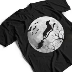 Funny Dachshund Flying Witch Costume Halloween Dog Mom T Shirt Funny Dachshund Flying Witch Costume Halloween Dog Mom T Shirt