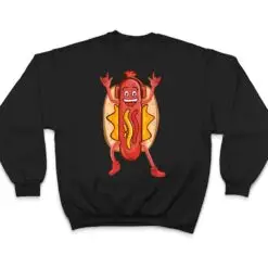 Funny Dancing Hot Dog Design For Kids Boys Girls Hotdog Gag Ver 2 T Shirt