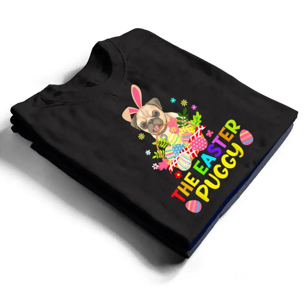 Funny-Easter-Pug-Bunny-Ear-Eggs-Basket-Dogs-T-Shirt-1 Funny Easter Pug Bunny Ear Eggs Basket Dogs T Shirt