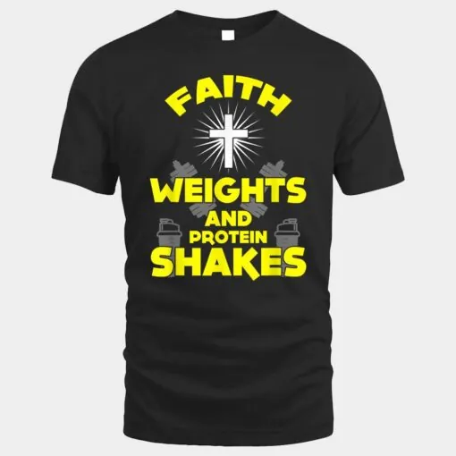 Funny Faith Weights Protein Shakes Jesus Christian