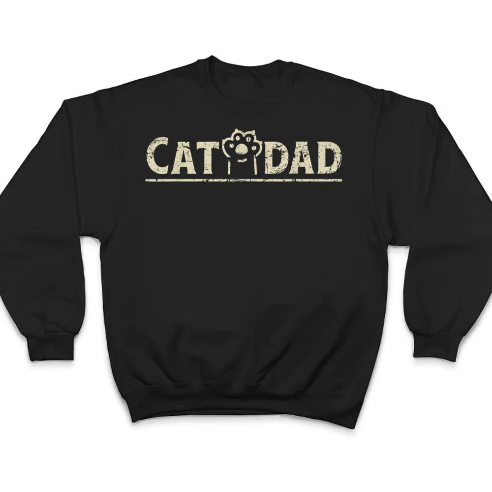 Funny-Fathers-Day-Cat-Dad-T-Shirt-4 Funny Fathers Day Cat Dad T Shirt