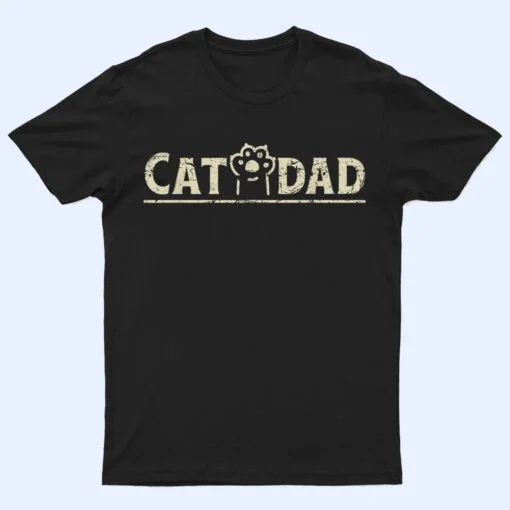 Funny Fathers Day Cat Dad T Shirt