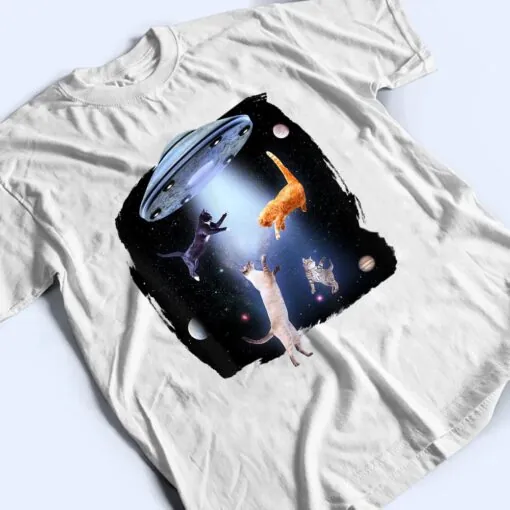 Funny Galaxy Cat Space Kitty Planets Galaxy T Shirt