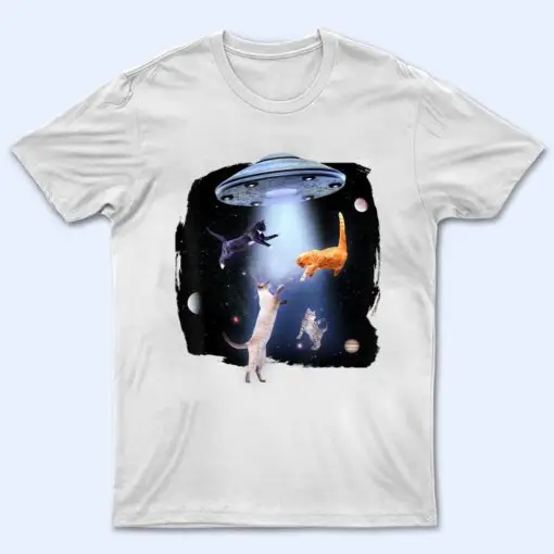Funny Galaxy Cat Space Kitty Planets Galaxy T Shirt