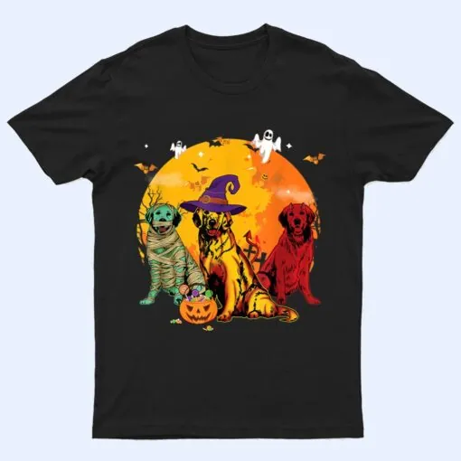 Funny Golden Retriever Halloween Costume  For Dog lover T Shirt