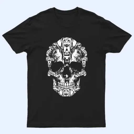 Funny Great Dane Dog Skull Halloween Costume Ver 1 T Shirt