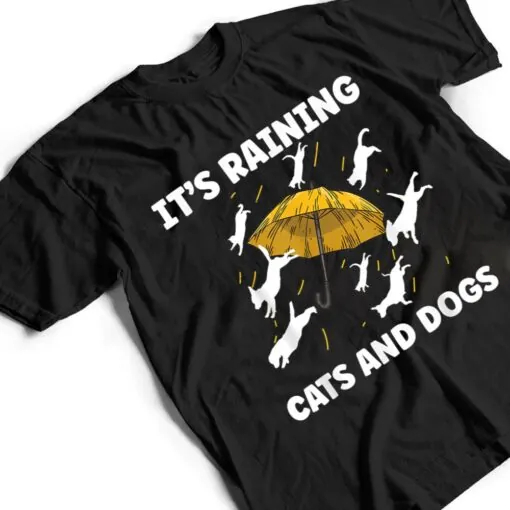 Funny Halloween It's Raining Cats And Dogs English Teacher T Shirt