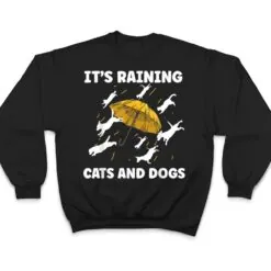 Funny Halloween It's Raining Cats And Dogs English Teacher T Shirt Funny Halloween It's Raining Cats And Dogs English Teacher T Shirt