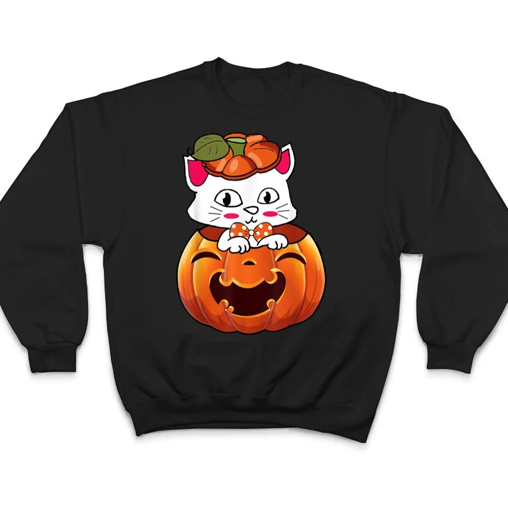 Funny-Halloween-Jack-O-Lantern-Pumpkin-Cat-Gifts-T-Shirt-4 Funny Halloween Jack-O-Lantern Pumpkin Cat Gifts T Shirt