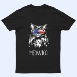 Funny Maine Coon Cat Meowica Cat Funny Cat Maine Coon T Shirt