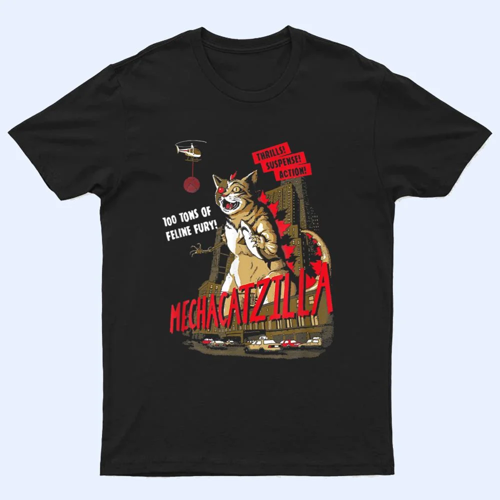 Funny Mecha Catzilla Cat Costume Halloween T Shirt Funny Mecha Catzilla Cat Costume Halloween T Shirt