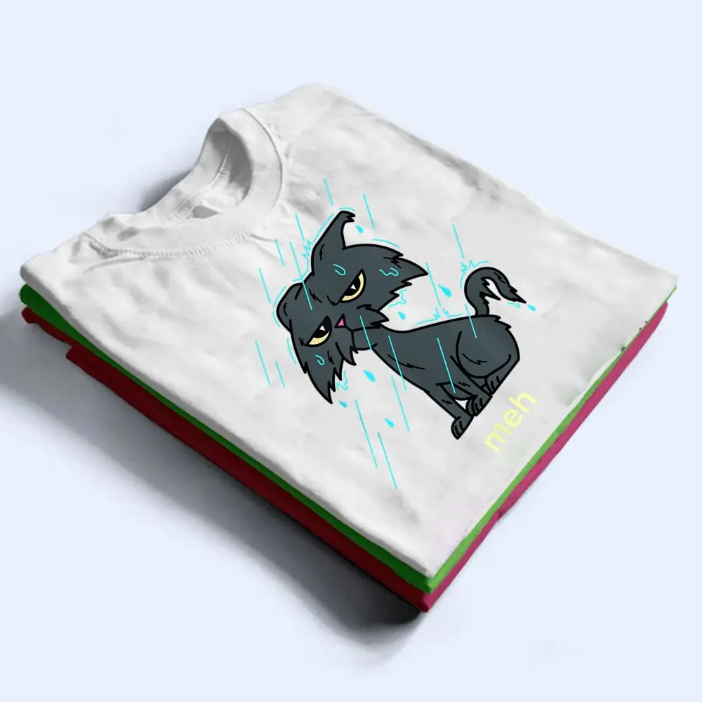 Funny-Meh-Cat-Shirt-Sarcastic-Raining-Wet-Cat-Lover-T-Shirt-1 Funny Meh Cat Shirt - Sarcastic Raining Wet Cat Lover T Shirt