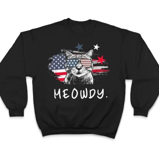 Funny Meowdy Cat Shirt Cat America Meowica Cat T Shirt