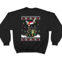 Funny Newfoundland Dog Christmas Lights Christmas T Shirt Funny Newfoundland Dog Christmas Lights Christmas T Shirt