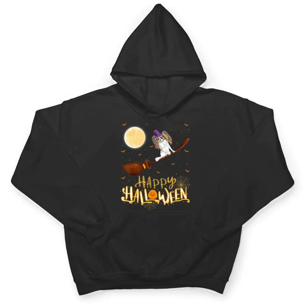 Funny-Papillon-Ride-Witch-Shotgun-Papillon-Dog-Halloween-T-Shirt-3 Funny Papillon Ride Witch Shotgun Papillon Dog Halloween T Shirt