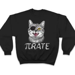 Funny Pi Day Math Science Cat Pirate T Shirt Funny Pi Day Math Science Cat Pirate T Shirt