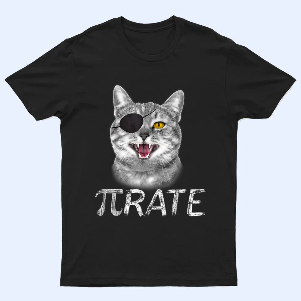 Funny Pi Day Math Science Cat Pirate T Shirt Funny Pi Day Math Science Cat Pirate T Shirt